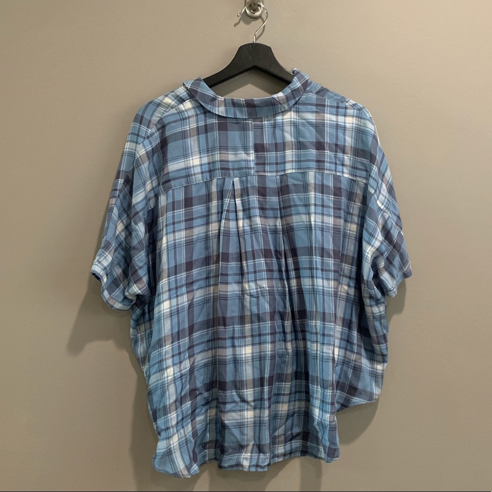 Holding Horses Blue Halsey Plaid Top - Picture 3 of 4